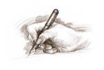 Sketch of Writers Hand